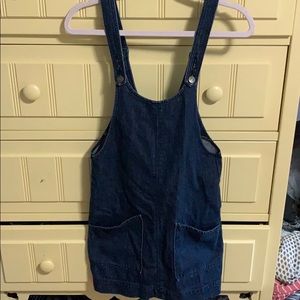 Denim overall dress from abercrombie